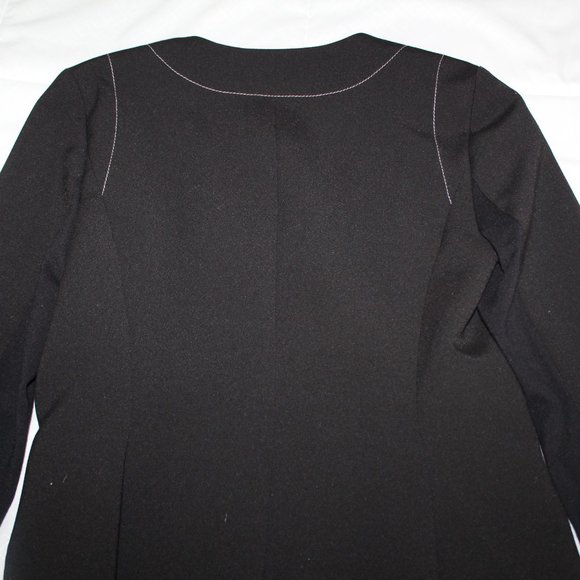 BCBGMAXAZRIA BLACK CLASSY LINED BLAZER JACKET SMALL - Picture 8 of 8